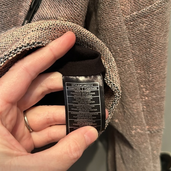 Cupcakes and cashmere metallic mauve Moto jacket - Picture 5 of 11